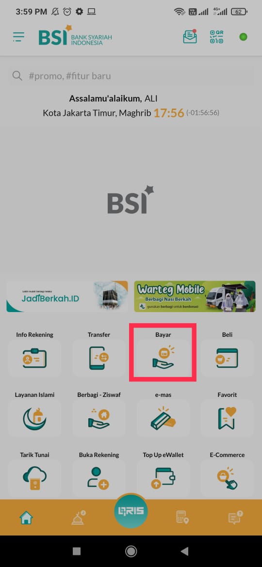 Transfer virtual account bsi mobile